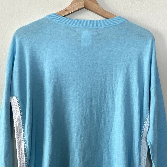 LILLY PULITZER  DAMARA SWEATER HEATHERED BAYSIDE BLUE  SIZE XS NWT - Picture 8 of 11